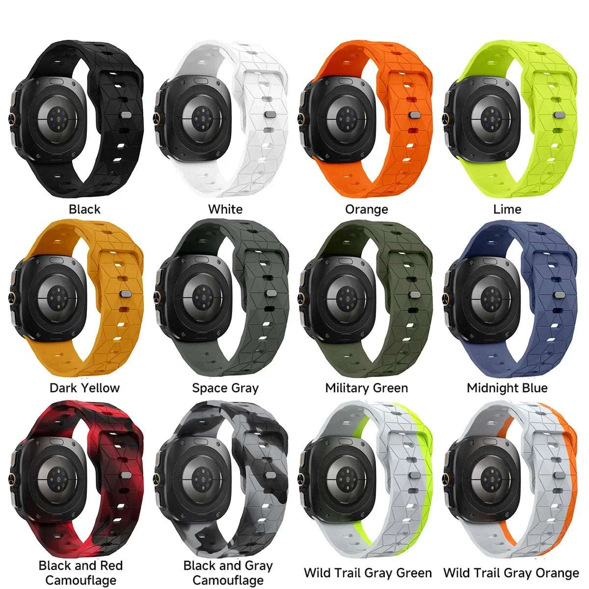 For Samsung Galaxy Watch 7 Ultra Strap 47mm Accessories correa Sport Silicone Bracelet For Samsung Galaxy Watch ultra band 47 mm