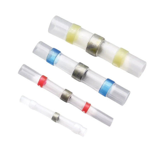 Solder Ring Terminal 50pcs Mount Solder Ring Heat Shrink Intermediate Connection Terminal Heat Shrink Tube Terminal