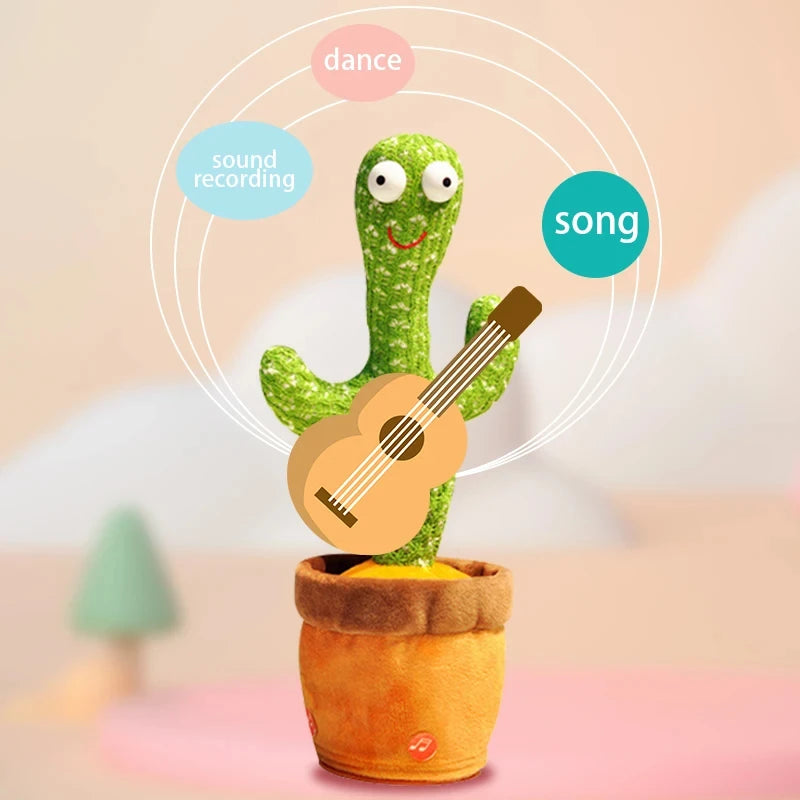 Intelligent Cactus Interactive Learning and Musical Toy for Kids to Dance Record and Speak with Fun