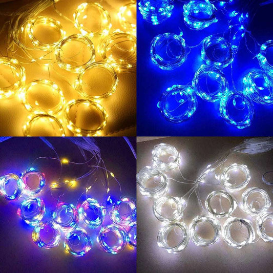 Solar Curtain Light Outdoor Waterproof Solar Fairy Garland String Lights for Garden Yard Pavilion Wedding Party Holiday Decor