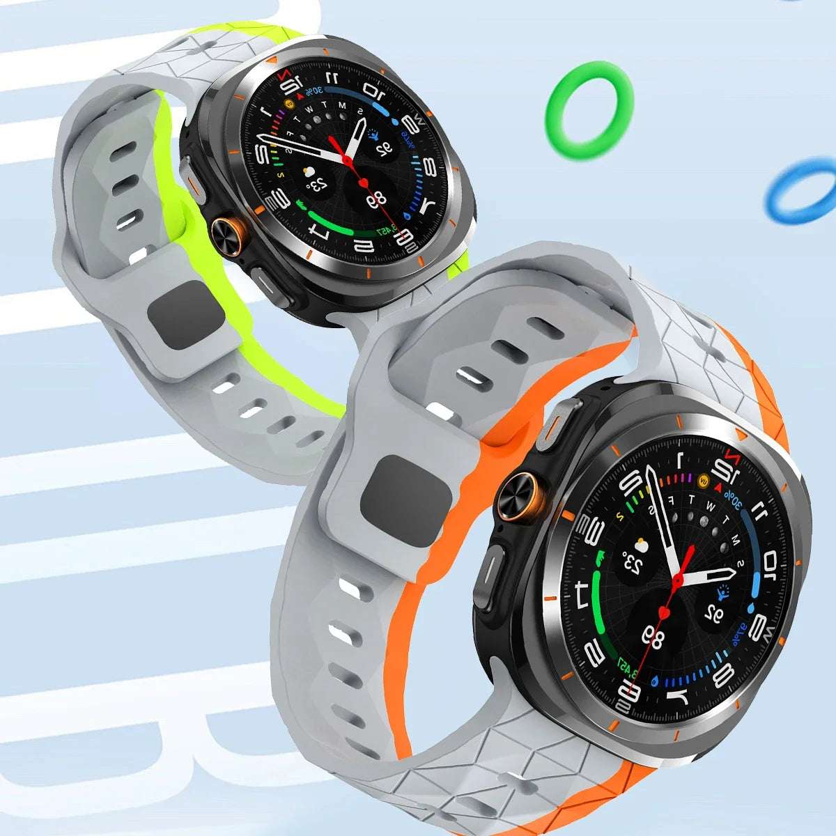 For Samsung Galaxy Watch 7 Ultra Strap 47mm Accessories correa Sport Silicone Bracelet For Samsung Galaxy Watch ultra band 47 mm