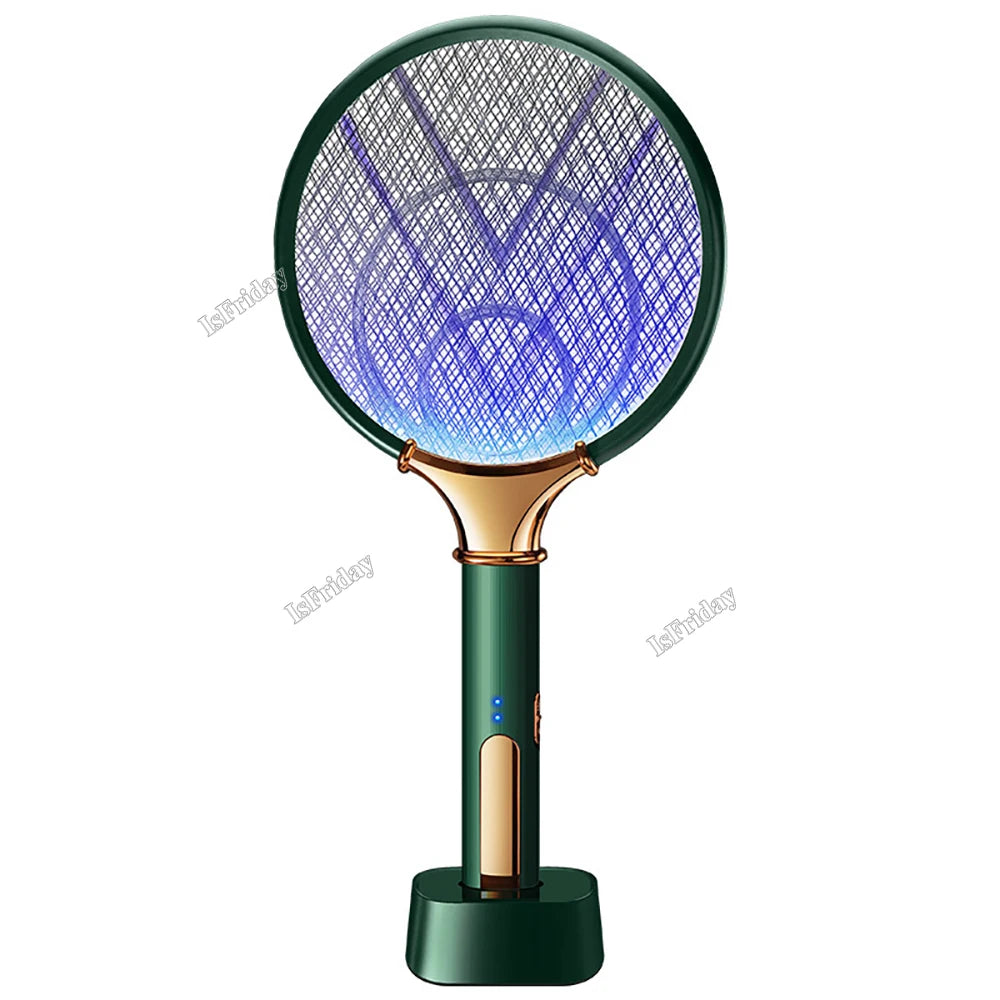 1200mAh Electric Mosquito Swatter LED Rechargeable Anti Fly Bug Zapper Killer Trap Insect Racket Pest Control Product