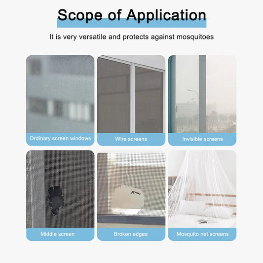 Self-adhesive Window Screen Mosquito Net Repair Tape Window Screen Mesh Sticker Anti-mosquito Window Door Repair Subsidy Tape