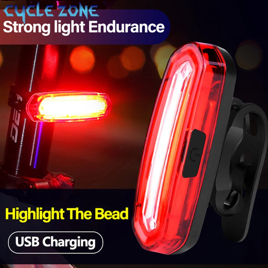 Bicycle Taillight MTB Red Bike Rear Light USB Rechargeable LED Cycling Bike Warning Light Mountain Bicycle Lamp